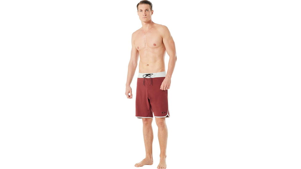 Oakley 19in Melange Contrast Details Boardshort - Mens, Iron Red Light Heather, 31, 482406-973-31