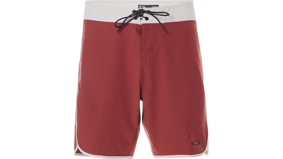 Oakley 19in Melange Contrast Details Boardshort - Mens, Iron Red Light Heather, 31, 482406-973-31
