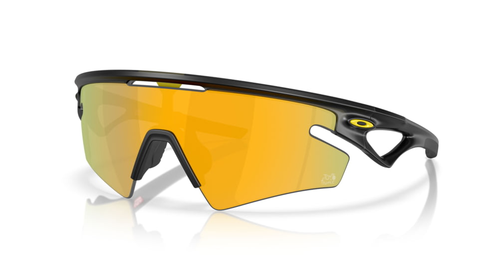 Oakley 2025 Tour De France Sphaera Slash Sunglasses, Matte Black Ink, PRIZM 24K Polarized, PRIZM 24K Polarized, OO9499-0836