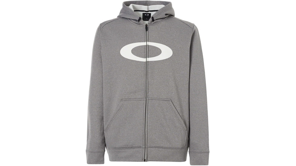 Oakley 360 Full Zip Fleece Hoodie - Mens, Athletic Heather Grey, Extra Large, 461536-24G-XL