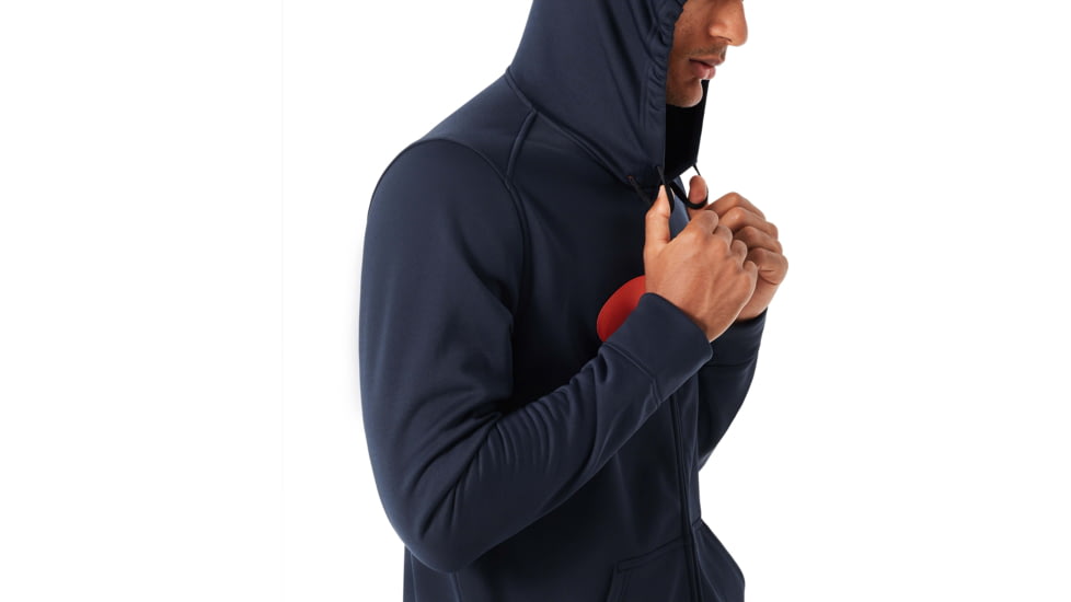 Oakley 360 Full Zip Fleece Hoodie - Mens, Blackout, Small, 461536-02E-S
