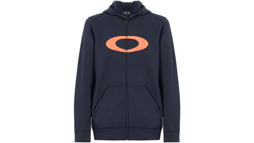 Oakley 360 Full Zip Fleece Hoodie - Mens, Blackout, Small, 461536-02E-S