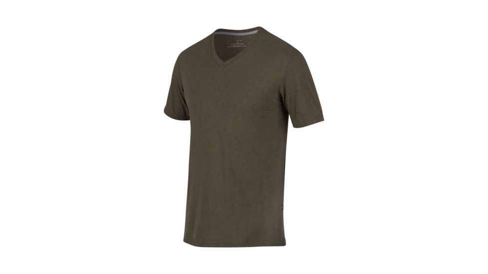 Oakley 50/50 Solid V Neck - Mens, Dark Brush Dark Heather, Small, 455949-88H-S
