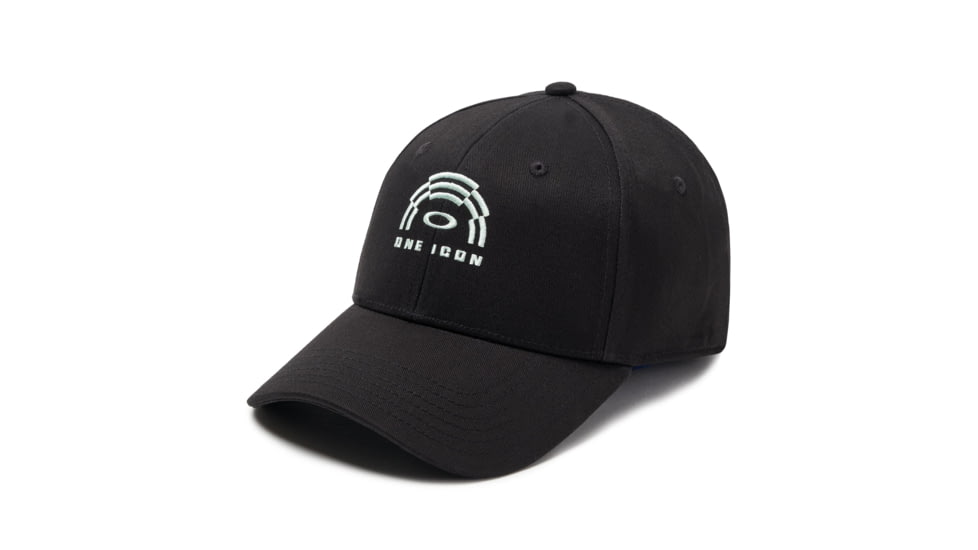Oakley 6 Panel Logo Hat - Mens, Blackout, Large/Extra Large, 912115-02E-L/XL