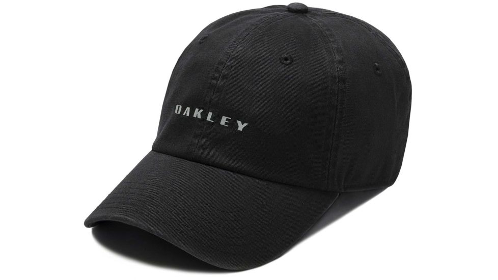 Oakley 6-Panel Reflective Hat - Mens, Blackout, One Size, 912116-02E-02E-U