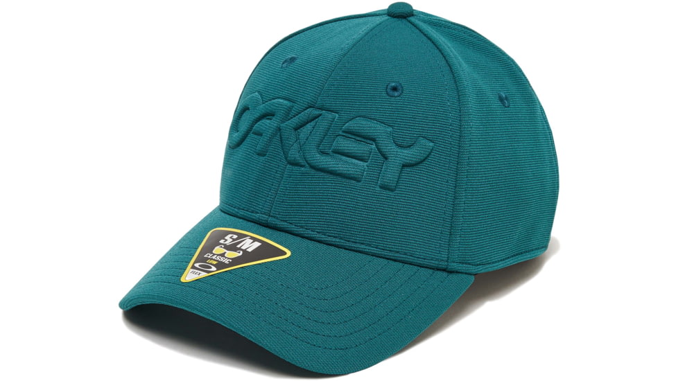 Oakley 6 Panel Stretch Hat Embossed - Mens, Forest Town, Small/Medium, 912208-74F-S/M