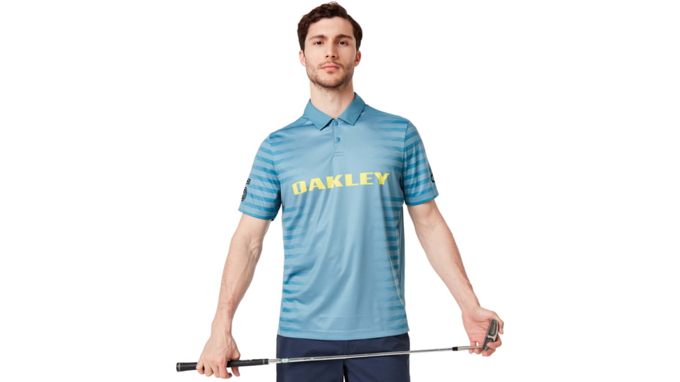 Oakley 75 Auto Polo - Mens, Alien Blue, Medium, 434410-68L-M