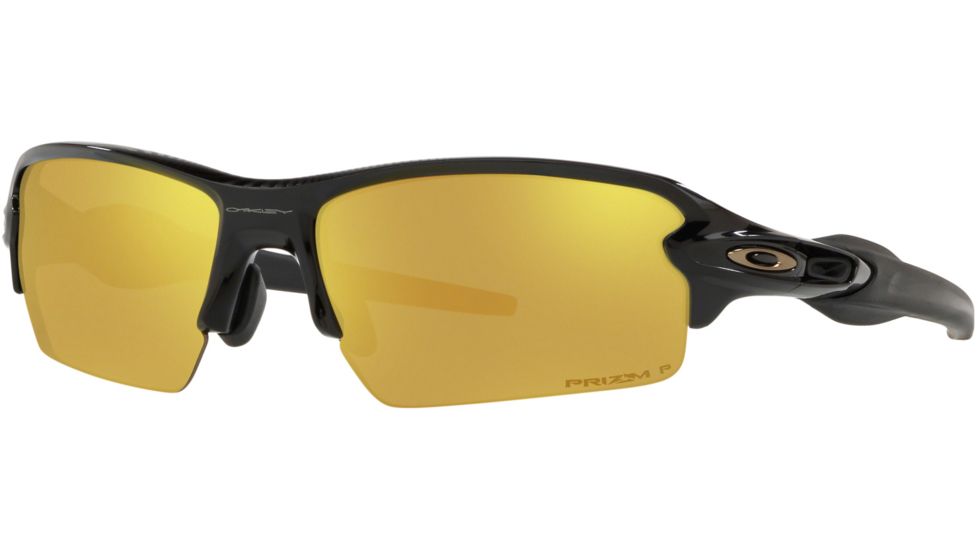 Oakley A Flak 2.0 OO9271 Sunglasses 927131-61 - Polished Black Frame, Prizm 24k Polarized Lenses