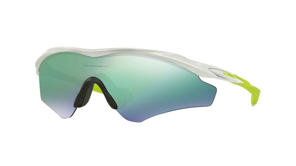 Oakley A M2 FRAME XL OO9345 Sunglasses 934506-45 - Polished White Frame, Jade Iridium Lenses