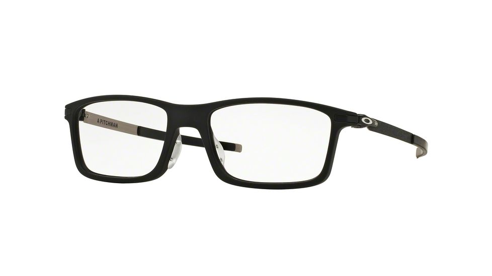 Oakley A PITCHMAN OX8096 Eyeglass Frames 809601-55 - Satin Black Frame