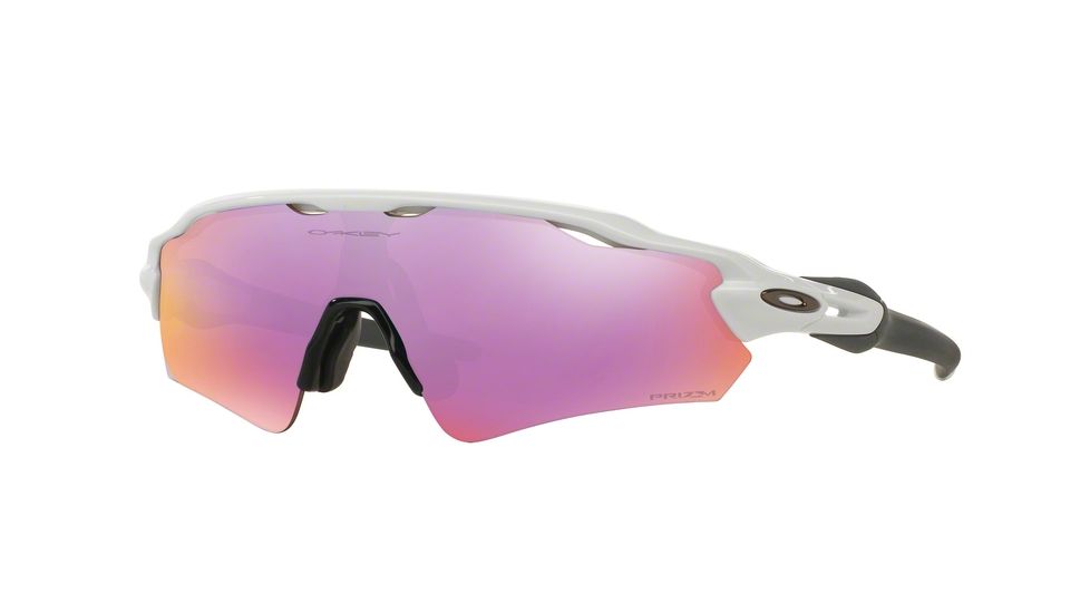 Oakley RADAR EV PATH A OO9275 Single Vision Prescription Sunglasses, 35mm, Polished White, OO9275-927512-35-SV