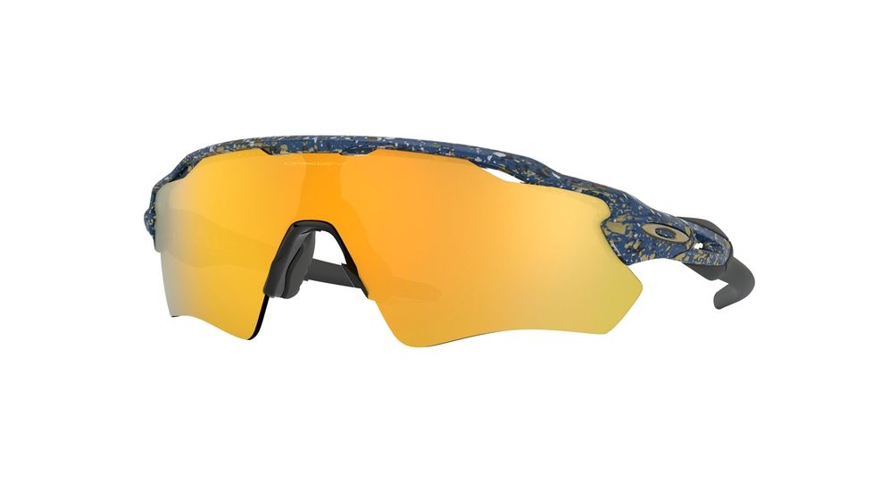 Oakley RADAR EV PATH A OO9275 Single Vision Prescription Sunglasses, 135mm, Splatter Poseidon, OO9275-927526-35-SV