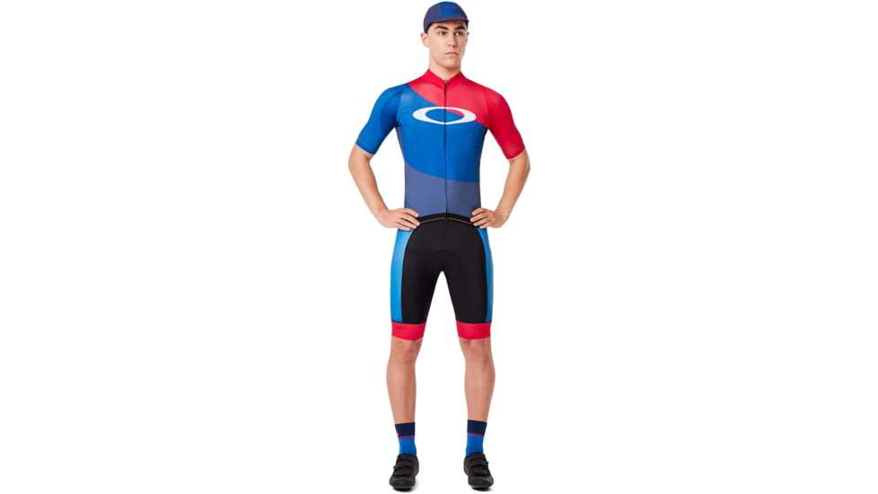 Oakley Aero Jersey - Mens, Foggy Blue, Small, 434359-6FB-S