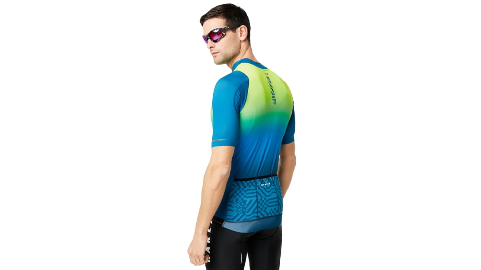 Oakley Aero Jersey - Mens, Jade Iridium, Large, 434359-7JJ-L