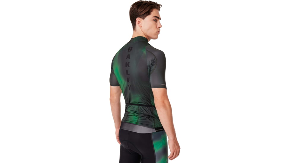 Oakley Aero Jersey - Mens, Laser Green, Small, 434359-73E-S