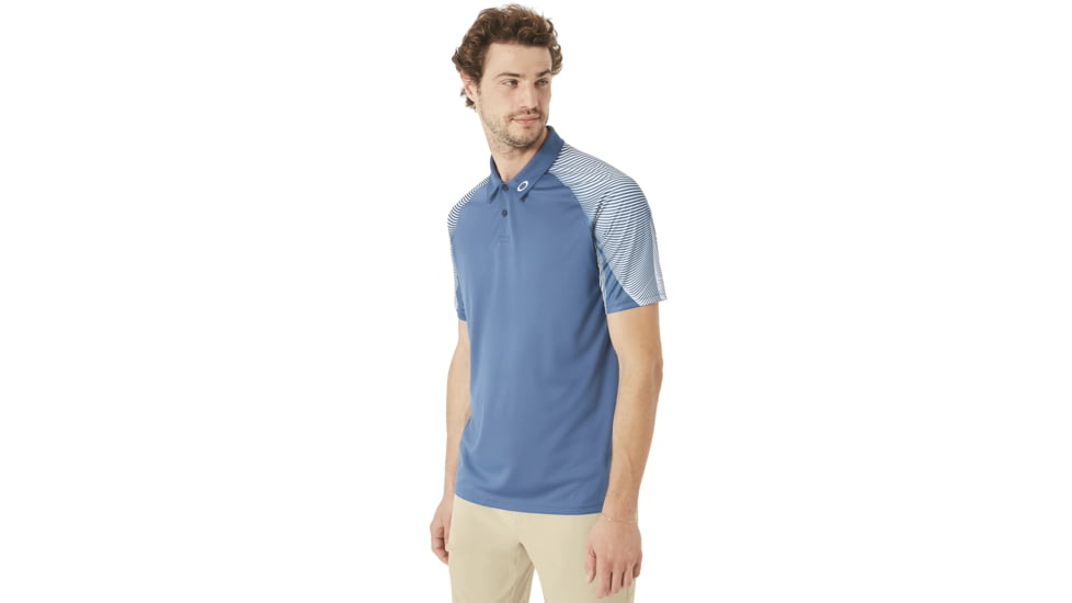 Oakley Aero Motion Sleeve Polo - Mens, Ensign Blue, Medium 434032-64W-M