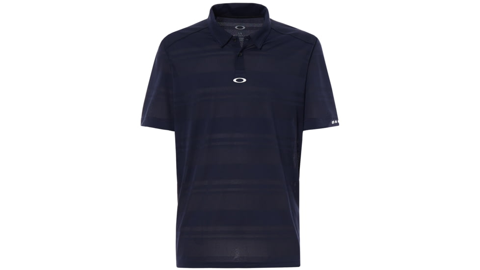 Oakley Aero Stripe Jacquard Polo - Mens, Fathom, Large, 434034-6AC-L