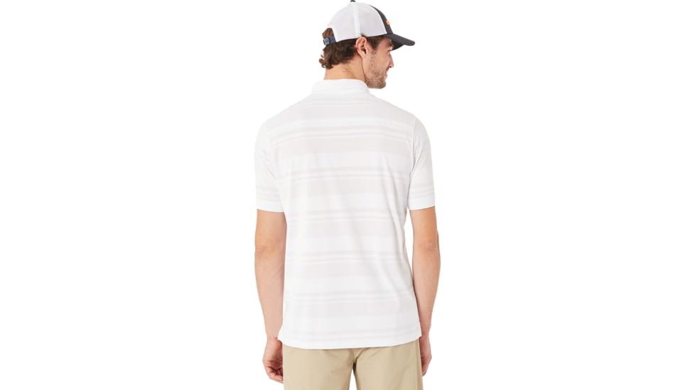 Oakley Aero Stripe Jacquard Polo - Mens, White, Small, 434034-100-S