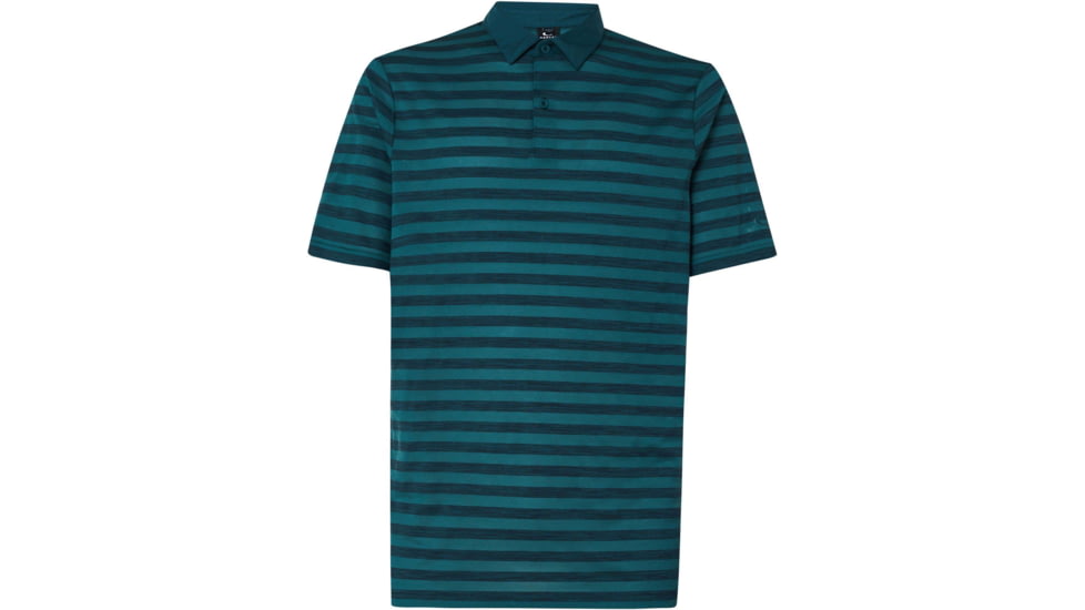 Oakley Aero Striped Polo - Mens, Pine Forest, Extra Large, FOA400130-73N-XL