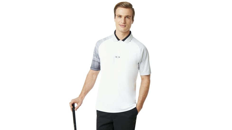 Oakley Aerodynamic Golf Polo Short Sleeve - Mens, White, 3XL 434351-100-XXXL
