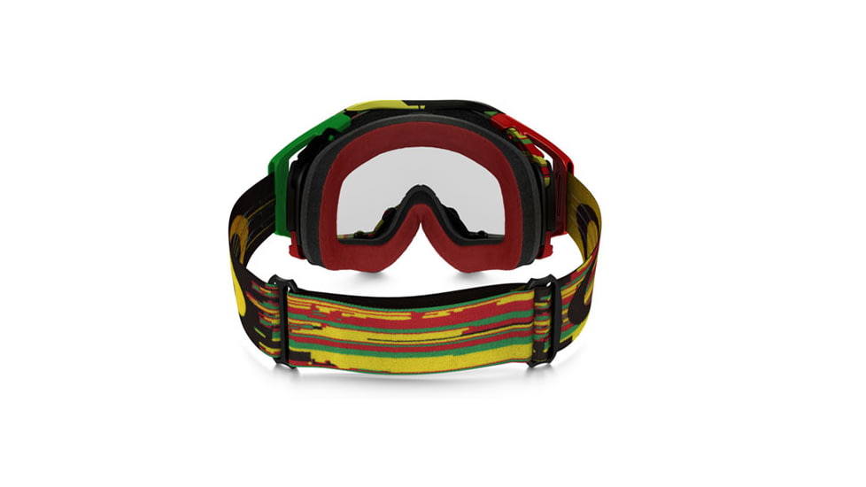 Oakley Airbrake MX Goggles, Rasta/Clear, OO7046-35