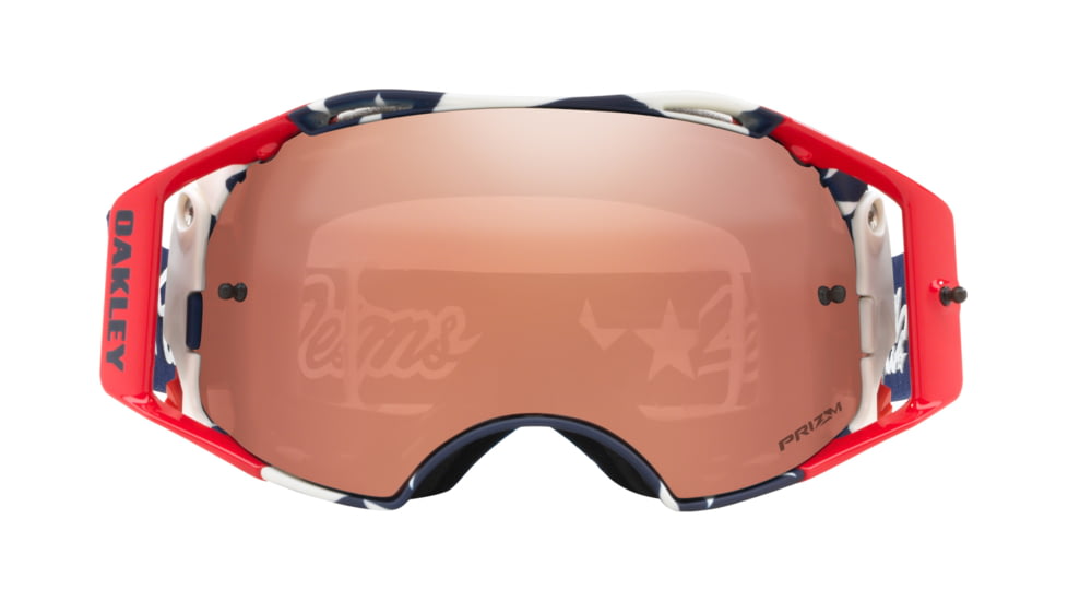 Oakley Airbrake MX Goggles w/Przm MX, Red, OO7046-71