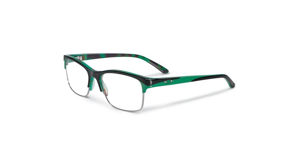 Oakley Allegation Eyeglasses, Green Tortoise, 53.7 mm OX1090-0552