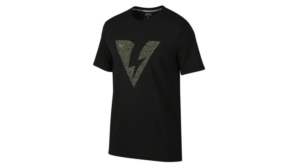 Oakley Alpha SI Tee, Jet Black, Medium 455390-01K-MD