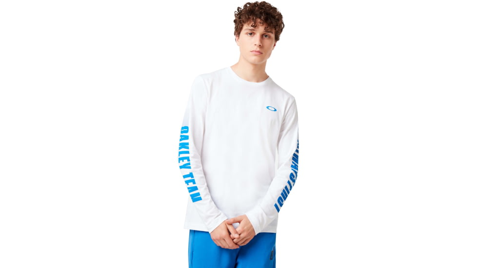 Oakley Always First Long Sleeve Tee - Mens, White, Large, 457904-100-L