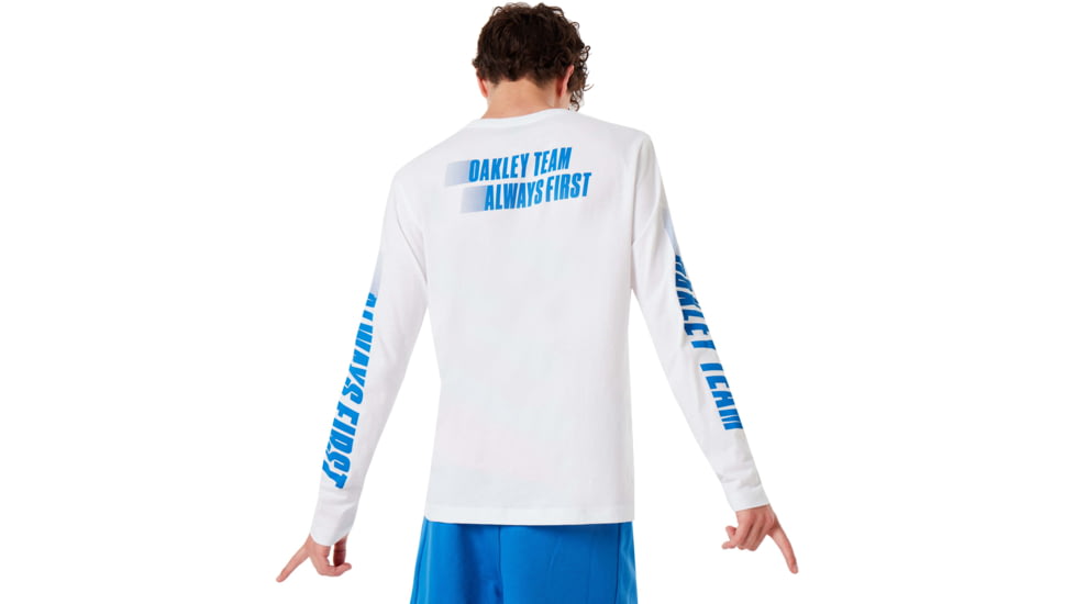 Oakley Always First Long Sleeve Tee - Mens, White, Large, 457904-100-L