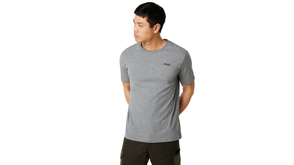 Oakley Authorized Tee - Mens, Athletic Heather Grey, Large, 457582-24G-L
