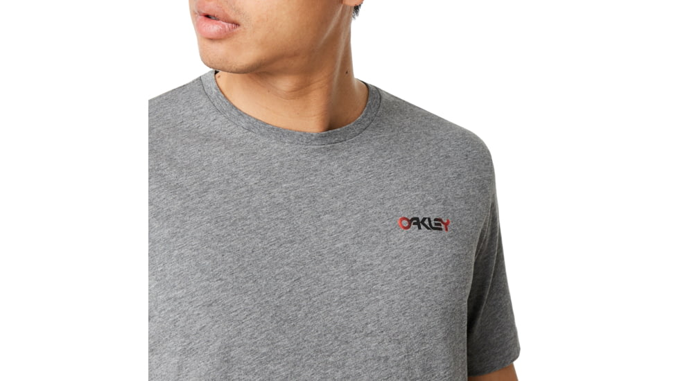 Oakley Authorized Tee - Mens, Athletic Heather Grey, Large, 457582-24G-L