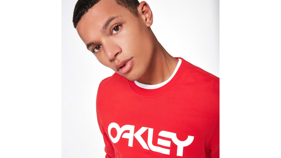 Oakley B1B Crew T-Shirt, Mens, Red Line, Extra Large, 472399-465-XL