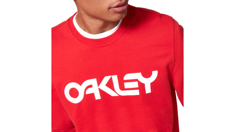 Oakley B1B Crew T-Shirt, Mens, Red Line, Extra Large, 472399-465-XL