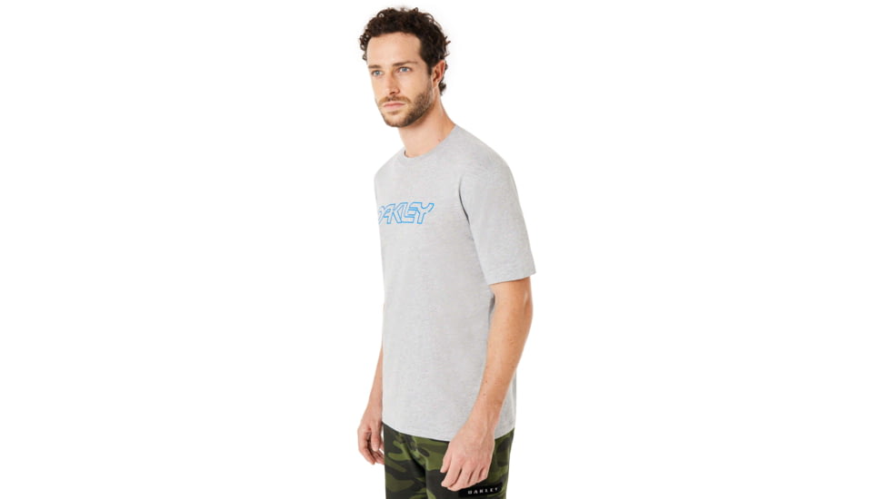 Oakley B1B Neon Short Sleeve Shirt - Mens, Granite Heather, Small, 457340-24L-S