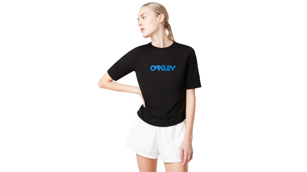 Oakley B1B Short Sleeve Tee - Womens, Blackout, Extra Large, 552435-02E-XL
