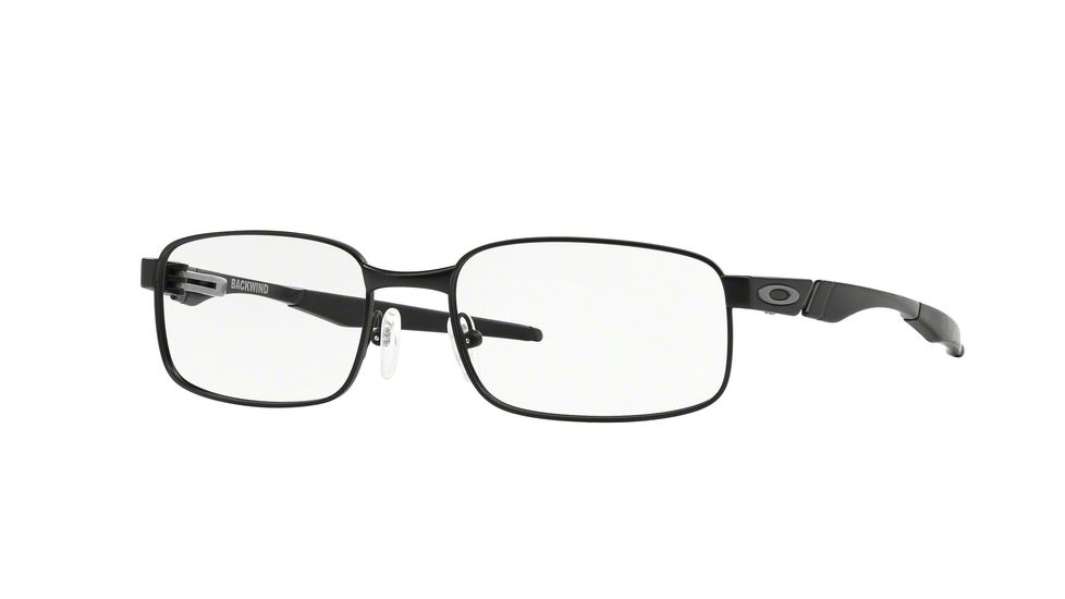 Oakley BACKWIND OX3164 Eyeglass Frames 316403-55 - Satin Black Frame, Clear Lenses