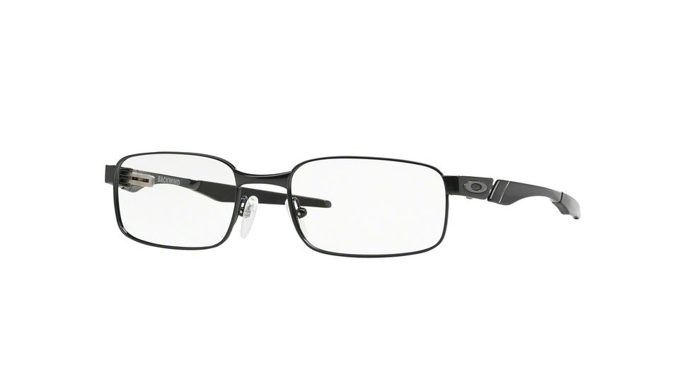 Oakley BACKWIND OX3164 Eyeglass Frames 316404-51 - Polished Midnight Frame, Clear Lenses