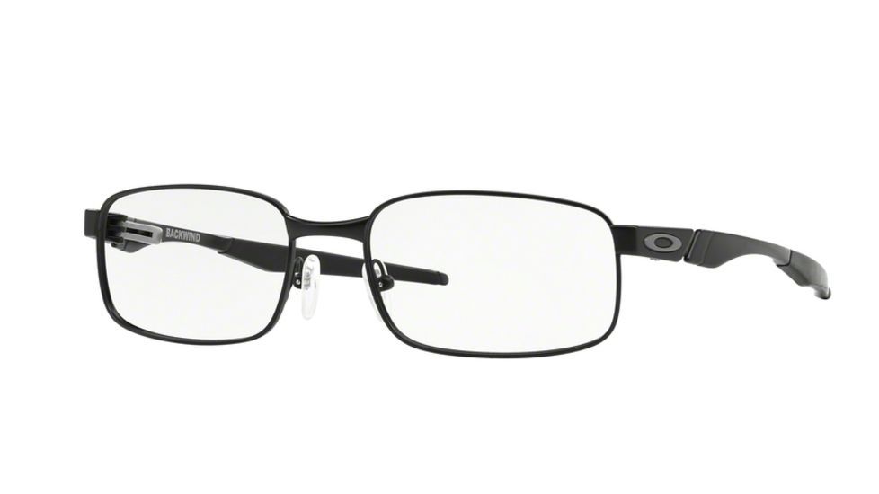 Oakley BACKWIND OX3164 Eyeglass Frames 316403-53 - Satin Black Frame, Clear Lenses