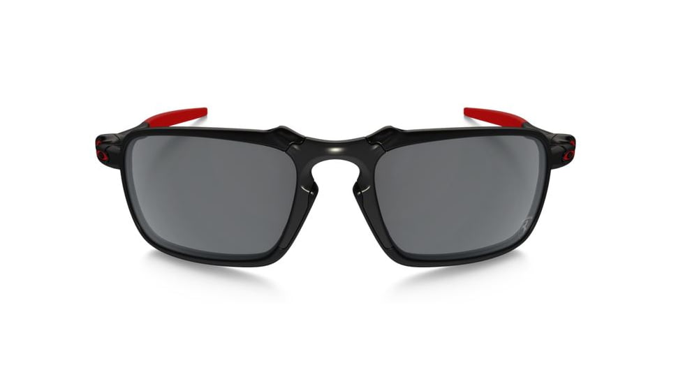 Oakley Badman Sunglasses Dark Carbon Frame, Black Iridium Polarized Lens-OO6020-07