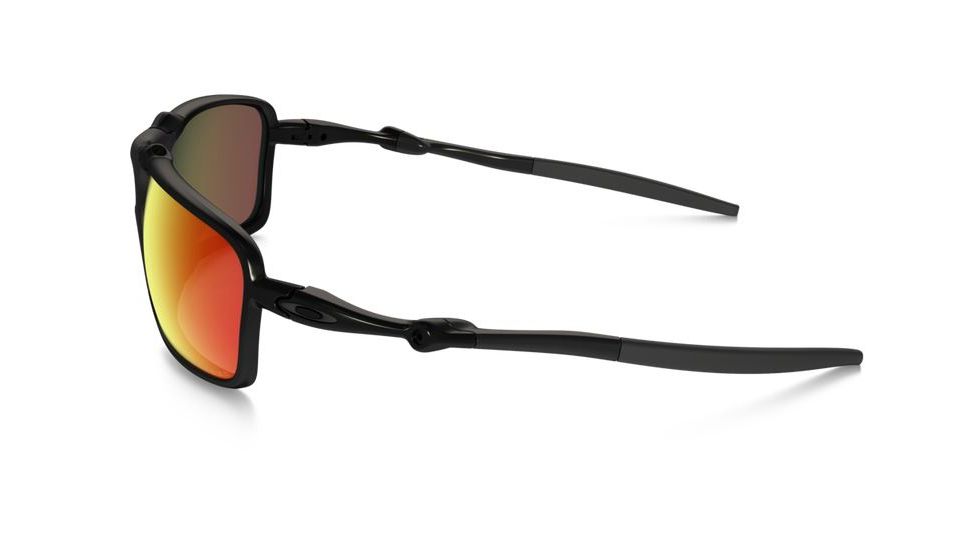 Oakley Badman Sunglasses Dark Carbon Frame, Ruby Iridium Polarized Lens-OO6020-03
