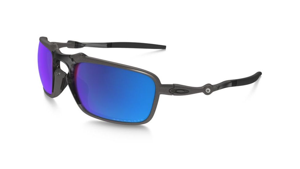 Oakley Badman Sunglasses Plasma Frame, Sapphire Iridium Polarized Lens-OO6020-04