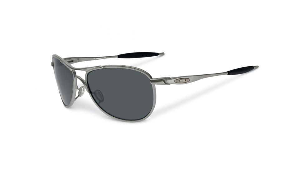 Oakley Ballistic Crosshair Single Vision Prescription Sunglasses, Gunmetal Frame, OO4069-02SV