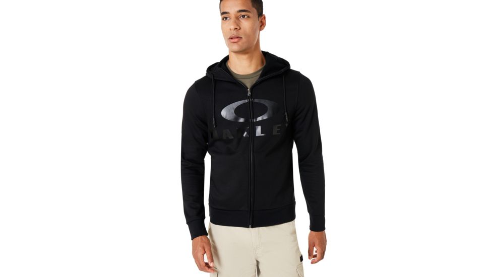Oakley Bark Fz Hoodie - Mens, Blackout, 3XL, 461643-02E-XXXL