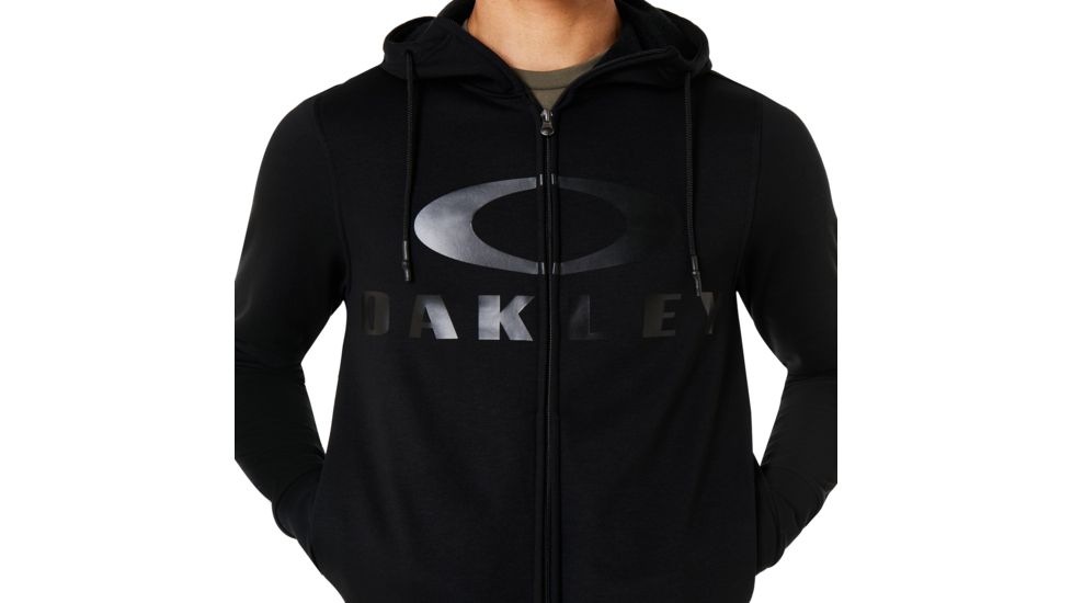 Oakley Bark Fz Hoodie - Mens, Blackout, 3XL, 461643-02E-XXXL