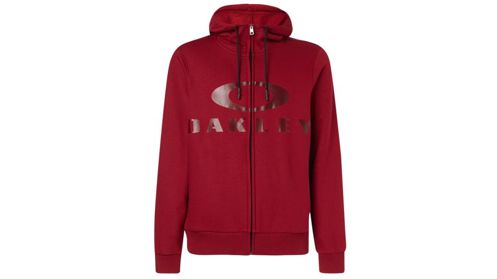 Oakley Bark Fz Hoodie - Mens, Raspberry, Extra Large, 461643-45A-XL