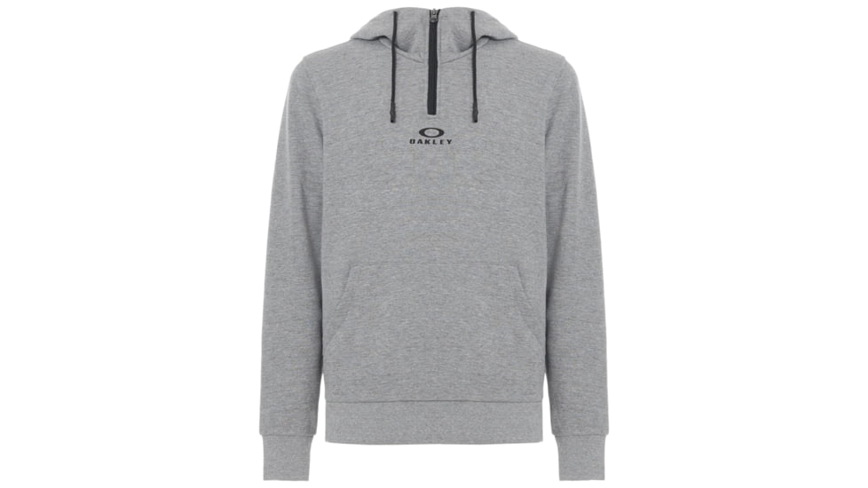 Oakley Bark Half Zip Hoodie - Mens, Athletic Heather Grey, Extra Large, 461645-24G-XL