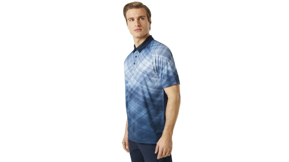 Oakley Barkie Gradient Golf Polo Short Sleeve - Mens, Fire Red, 2XL 434312-4FR-XXL