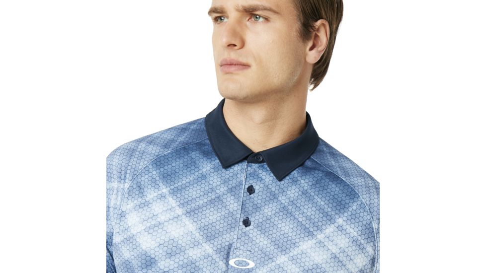 Oakley Barkie Gradient Golf Polo Short Sleeve - Mens, Fire Red, 2XL 434312-4FR-XXL