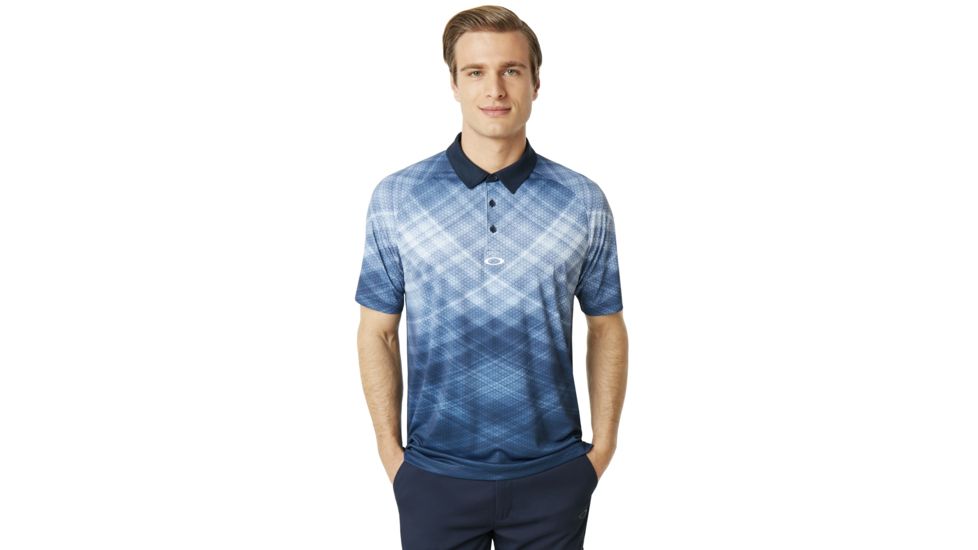 Oakley Barkie Gradient Golf Polo Short Sleeve - Mens, Fire Red, 2XL 434312-4FR-XXL